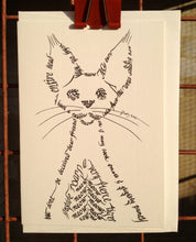 Load image into Gallery viewer, Animal greeting card - Tough cat