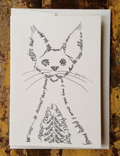 Load image into Gallery viewer, Animal greeting card - Tough cat