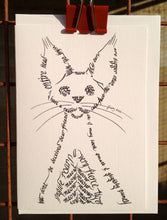 Load image into Gallery viewer, Animal greeting card - Tough cat