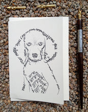 Load image into Gallery viewer, Animal greeting card - Loyal dog
