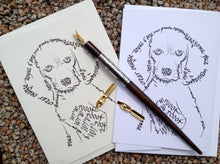 Load image into Gallery viewer, Animal greeting card - Loyal dog