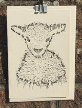 Load image into Gallery viewer, Animal greeting card - Happy lamb