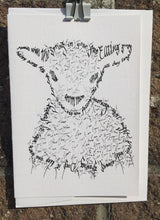 Load image into Gallery viewer, Animal greeting card - Happy lamb