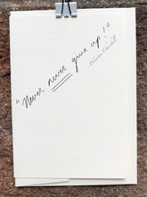Load image into Gallery viewer, Quote greeting card - Never never give up