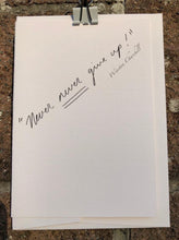 Load image into Gallery viewer, Quote greeting card - Never never give up