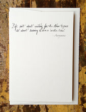 Load image into Gallery viewer, Quote greeting card - Learn to dance in the rain