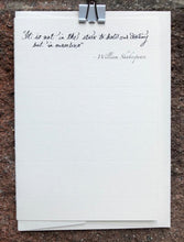 Load image into Gallery viewer, Quote greeting card - It is not in the stars