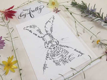 Load image into Gallery viewer, Animal greeting card - Boxing hare
