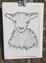 Load image into Gallery viewer, Animal greeting card - Happy lamb
